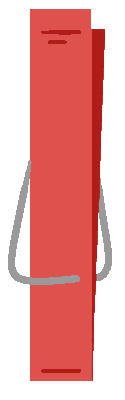 brown clothes pin