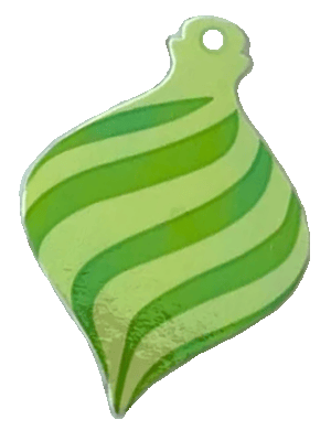 green ornament sticker