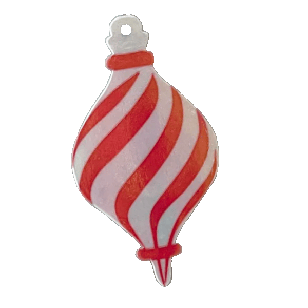 red ornament sticker