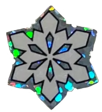 glittery snowflake sticker png
