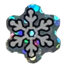 glittery snowflake sticker png