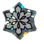 glittery snowflake sticker png