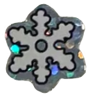 glittery snowflake sticker png